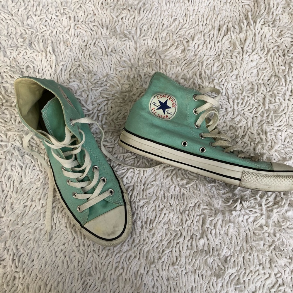 Converse High Top Sneakers in Mint